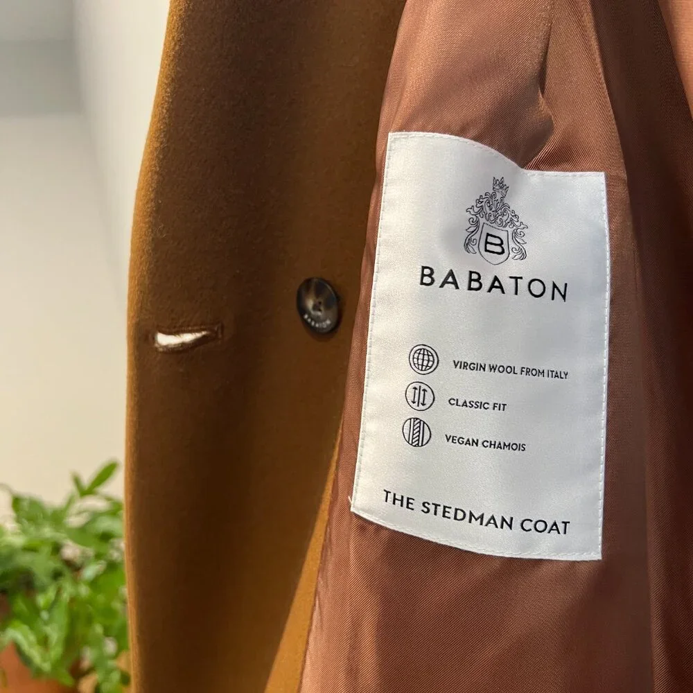 New Aritzia Stedman Coat, Rich Camel - Picture 4 of 5